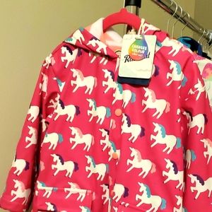 Hatley Pink Unicorn Raincoat
